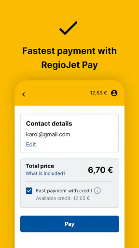 RegioJet screenshot