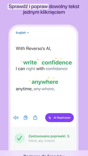 Reverso słownik i tłumaczenie screenshot