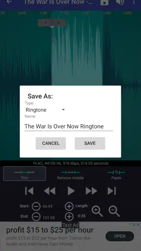 Ringtone Maker - twórz dzwonki screenshot