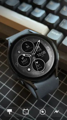 Rose Gold Analog Watch Face screenshot