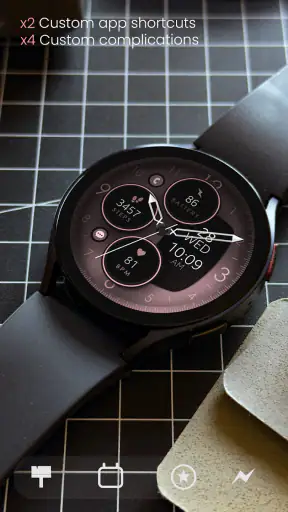 Rose Gold Analog Watch Face screenshot