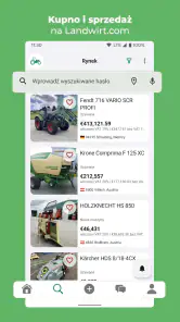 Rynek traktorów Landwirt.com screenshot