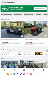 Rynek traktorów Landwirt.com screenshot