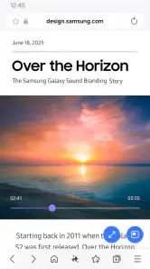 Samsung Browser screenshot