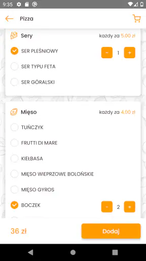 Sieć Pizzerii Śląskich screenshot
