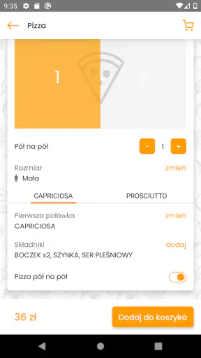 Sieć Pizzerii Śląskich screenshot