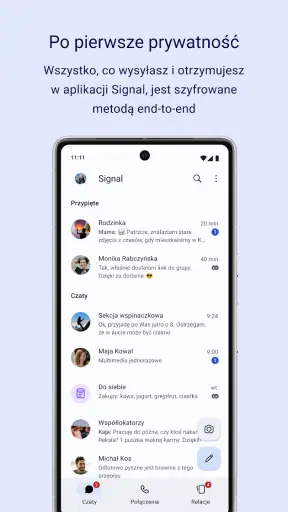 Signal – prywatny komunikator screenshot