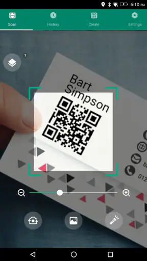 Skaner kodów QR screenshot