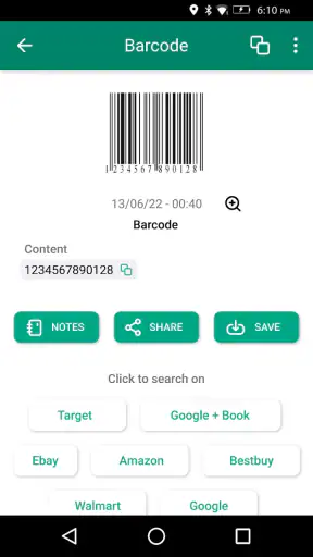 Skaner kodów QR screenshot