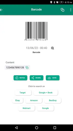 Skaner kodów QR screenshot