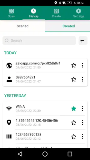 Skaner kodów QR screenshot