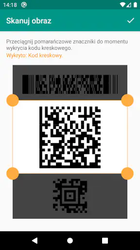 Skaner QR i kodów kreskowych screenshot