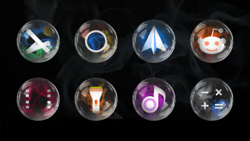 Smoke & Glass Icon Pack screenshot