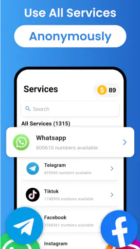 SMS Virtual - Veification SMS screenshot