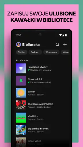 Spotify: muzyka i podcasty screenshot