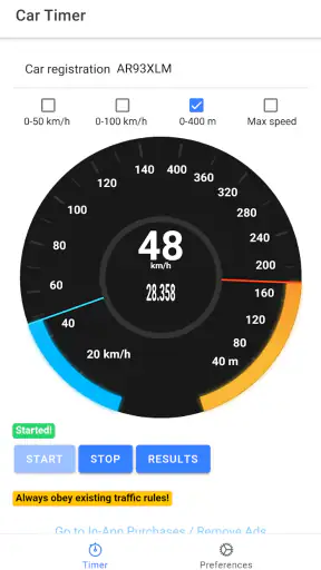 Stoper Samochodowy - 0-100km/h screenshot
