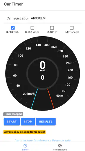 Stoper Samochodowy - 0-100km/h screenshot
