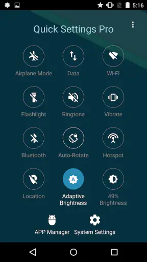 Super Quick Settings Pro screenshot