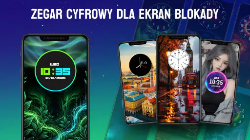 świecący zegar cyfrowy tapeta screenshot