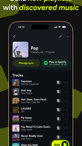 Swipefy for Spotify screenshot