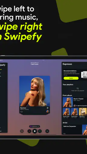 Swipefy for Spotify screenshot