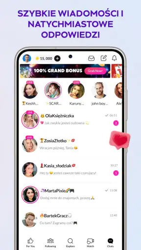 Tango-live stream i czat wideo screenshot