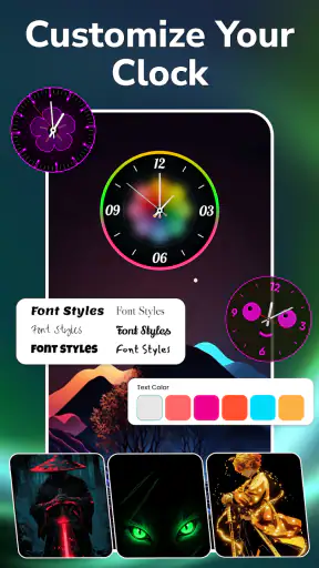 Tapeta zegara: zegar analogowy screenshot
