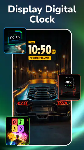 Tapeta zegara: zegar analogowy screenshot
