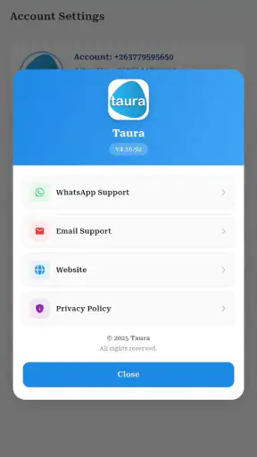 Taura screenshot