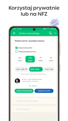 Telemedi - lekarz online, NFZ screenshot