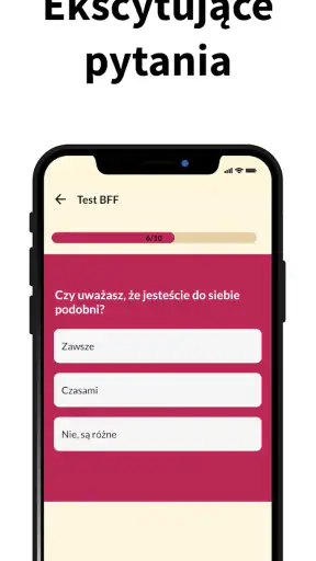 Test przyjaźń: test BFF screenshot