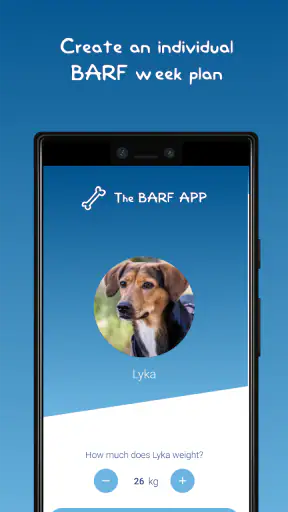 The BARF App screenshot