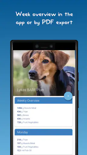 The BARF App screenshot