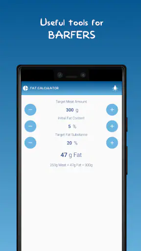The BARF App screenshot