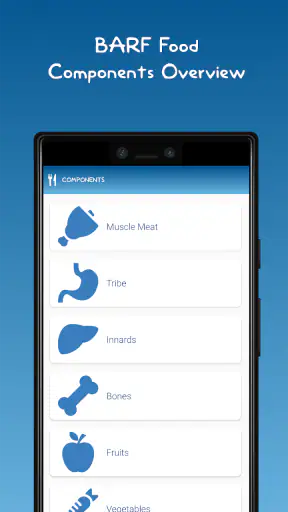 The BARF App screenshot