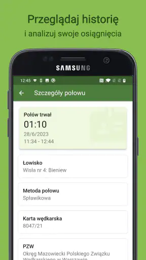 The Fish - rejestr połowów ryb screenshot
