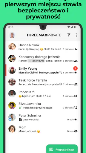 Threema Bezpieczny komunikator screenshot