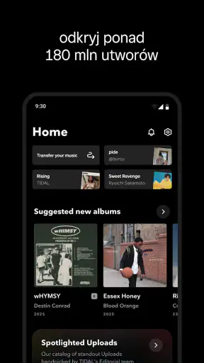 TIDAL Music Dźwięk HiFi screenshot