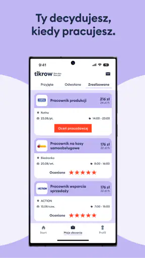 Tikrow - praca na dniówki screenshot