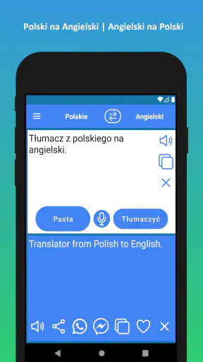 Tłumacz angielsko polski screenshot