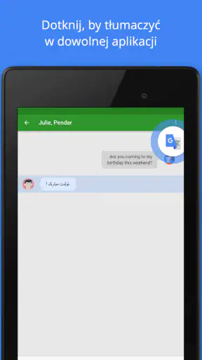 Tłumacz Google screenshot