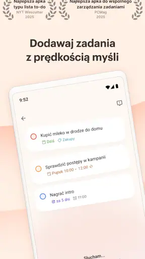 Todoist: to do list, Kalendarz screenshot