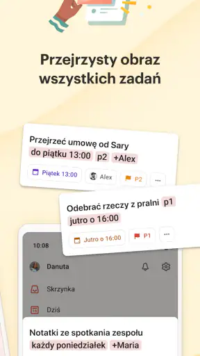Todoist: to do list, Kalendarz screenshot