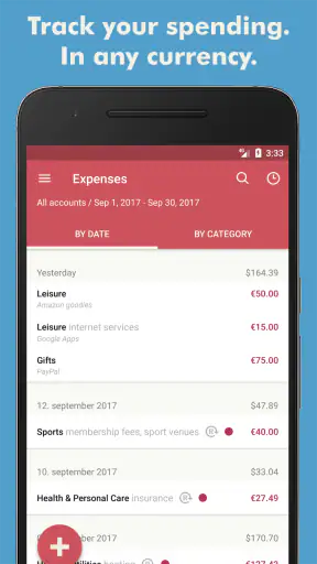 Toshl Finance - budżet screenshot