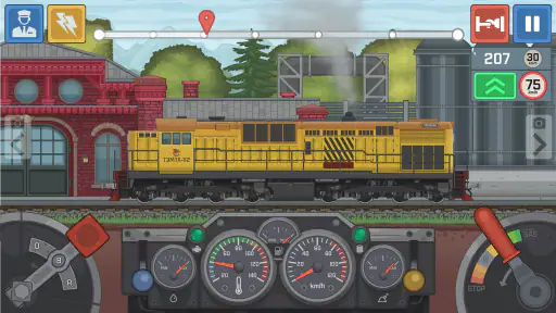 Train Simulator – kolej 2D screenshot