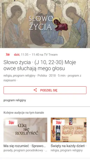 Trwam TV screenshot