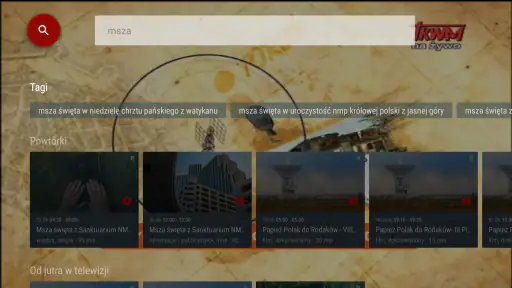 Trwam TV na Android TV screenshot