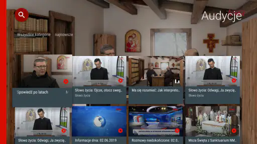 Trwam TV na Android TV screenshot
