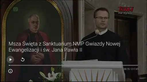 Trwam TV na Android TV screenshot