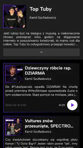 Tuba.FM – Podcasty i Muzyka screenshot